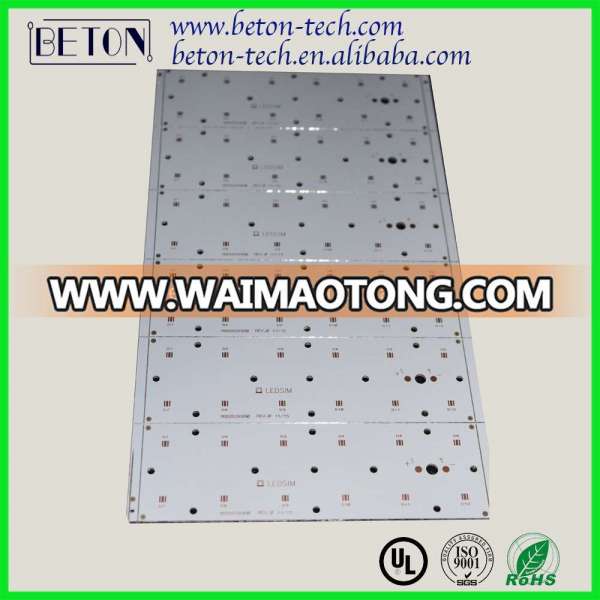 Alu PCB and CEM1 PCB factory for High Thermal Conductivity Single layer LED light Aluminum PCB